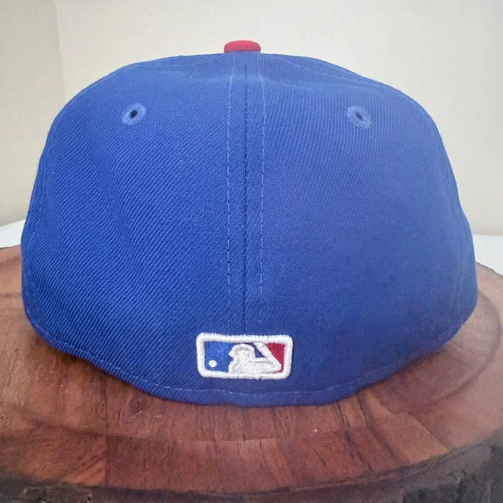 New Era Chicago Cubs Hat Kids 6 3/4 59FIFTY Fitted Blue Baseball Cap MLB